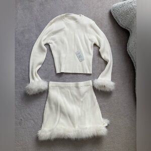 Cupshe Girls Trip Set -  with Faux Fur Trim